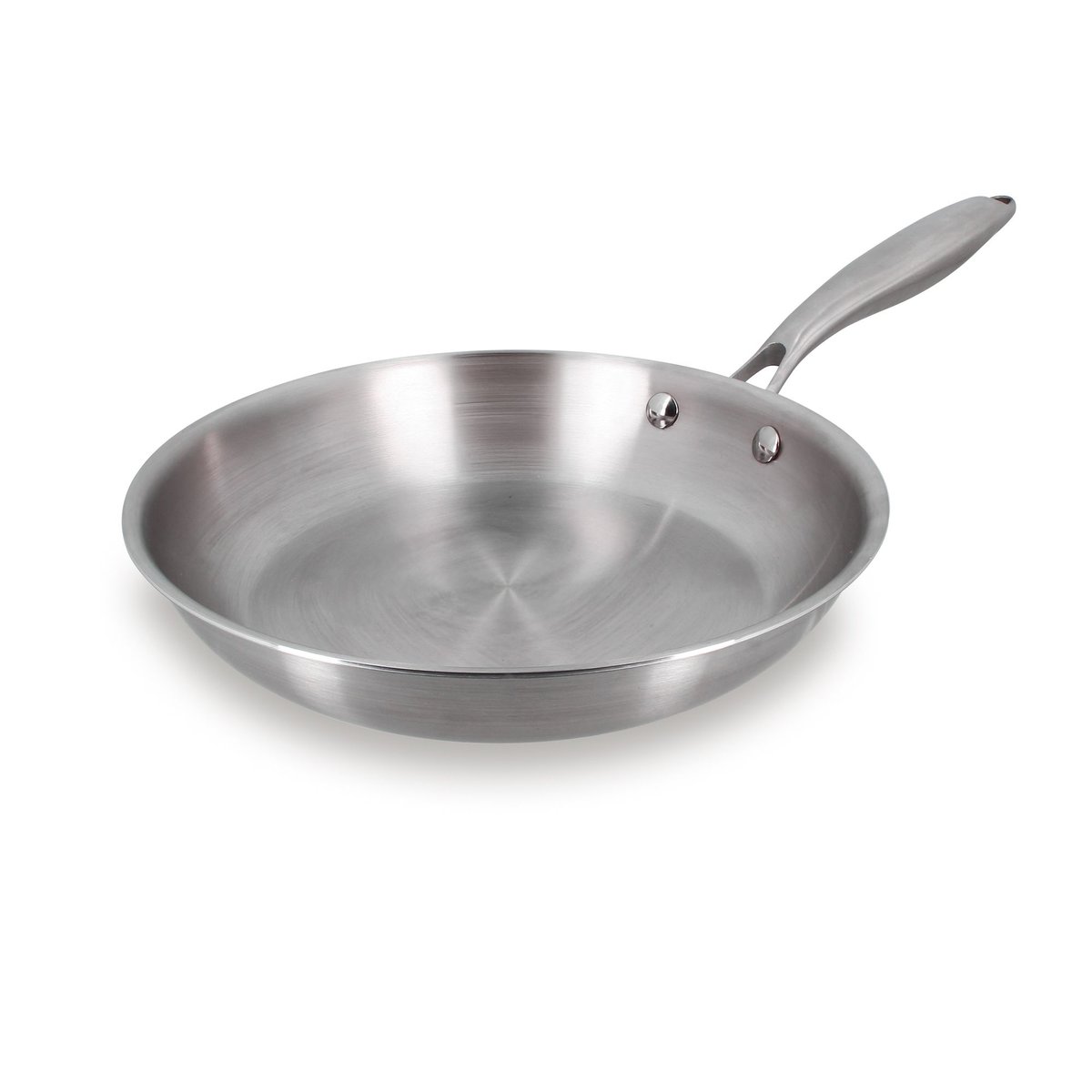 Poêle 24cm en acier inoxydable, TRINOX inox, MENASTYL