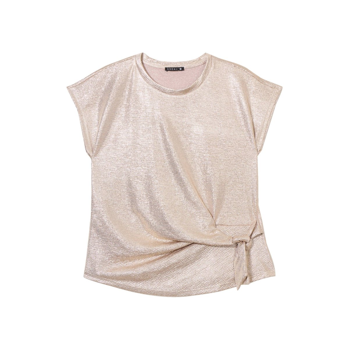 T-shirt manches courtes doré couleur or, BREAL