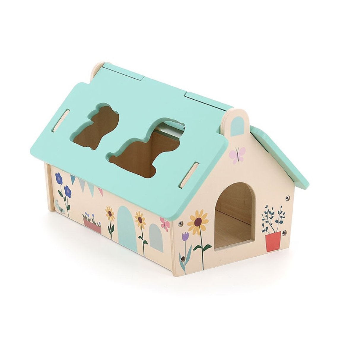 Mini ferme des formes beige, VILAC