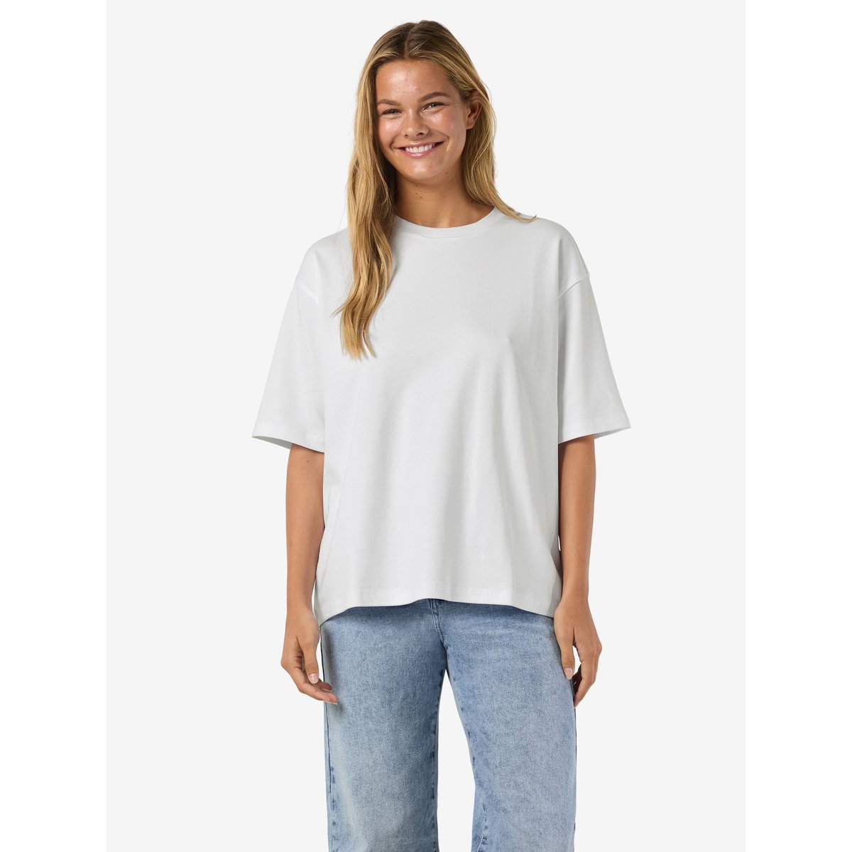 T-Shirt bright white, NOISY MAY