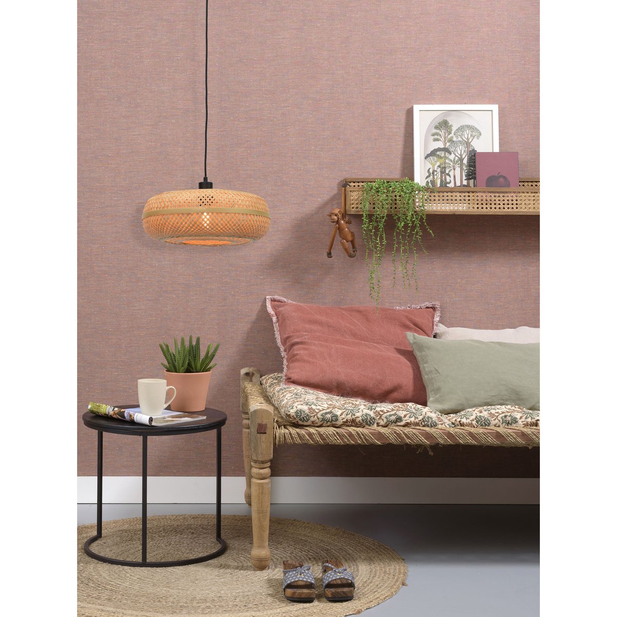 Lampe Suspendue Bambou PALAWAN naturel, GOOD & MOJO