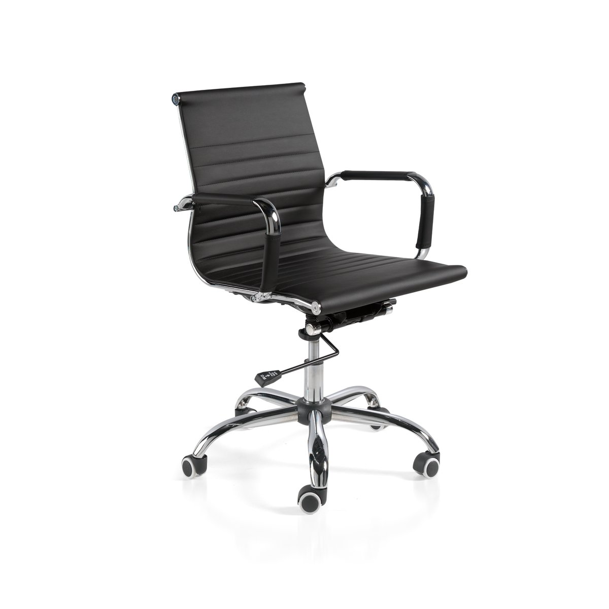 Fauteuil de bureau en simili polyuréthane, EXECUTIVE noir, HISPANOHOGAR