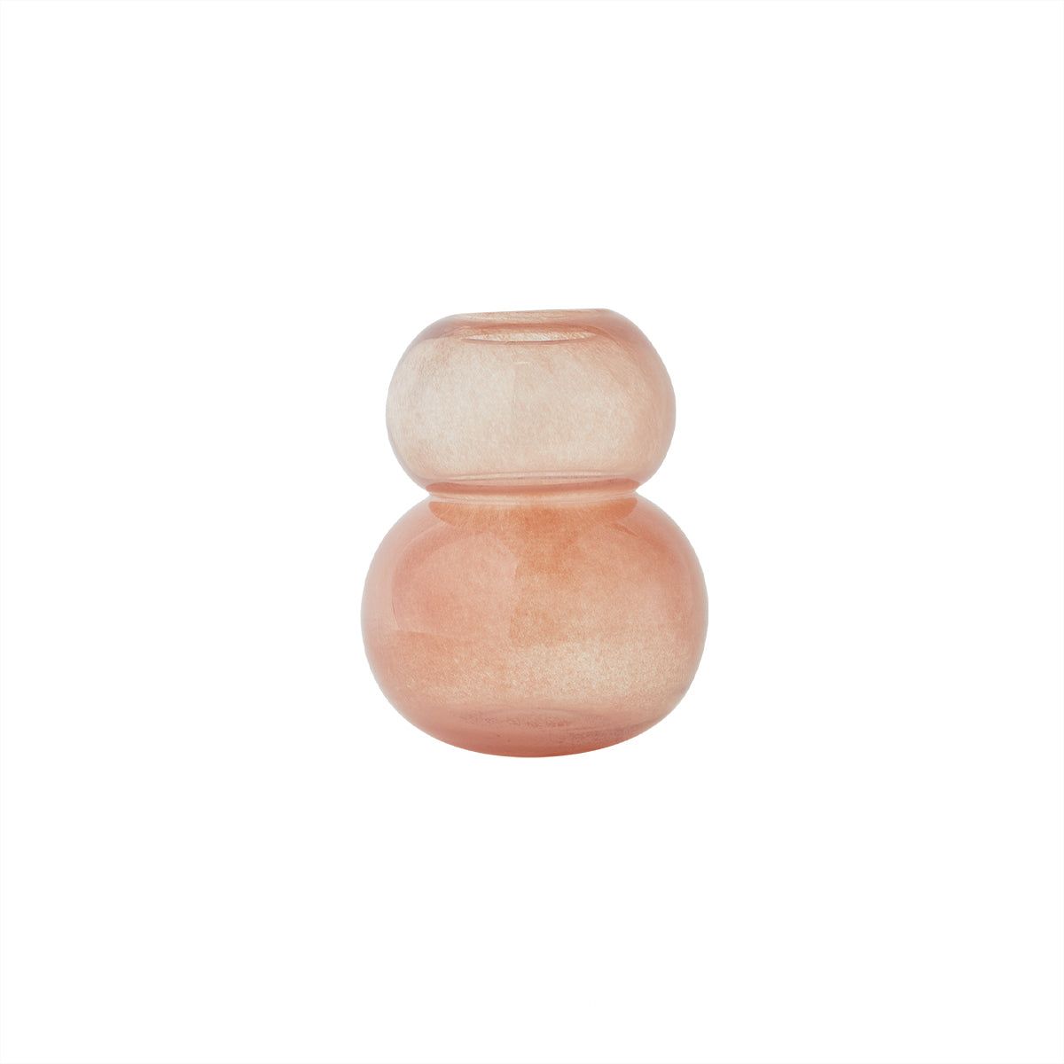 Vase en verre à relief LIVING rouge, OYOY LIVING DESIGN