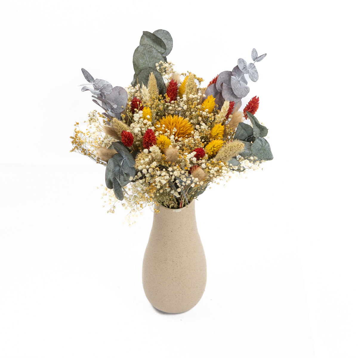 Bouquet de fleurs séchées S PAULINE jaune, RECONCILIATION VEGETALE