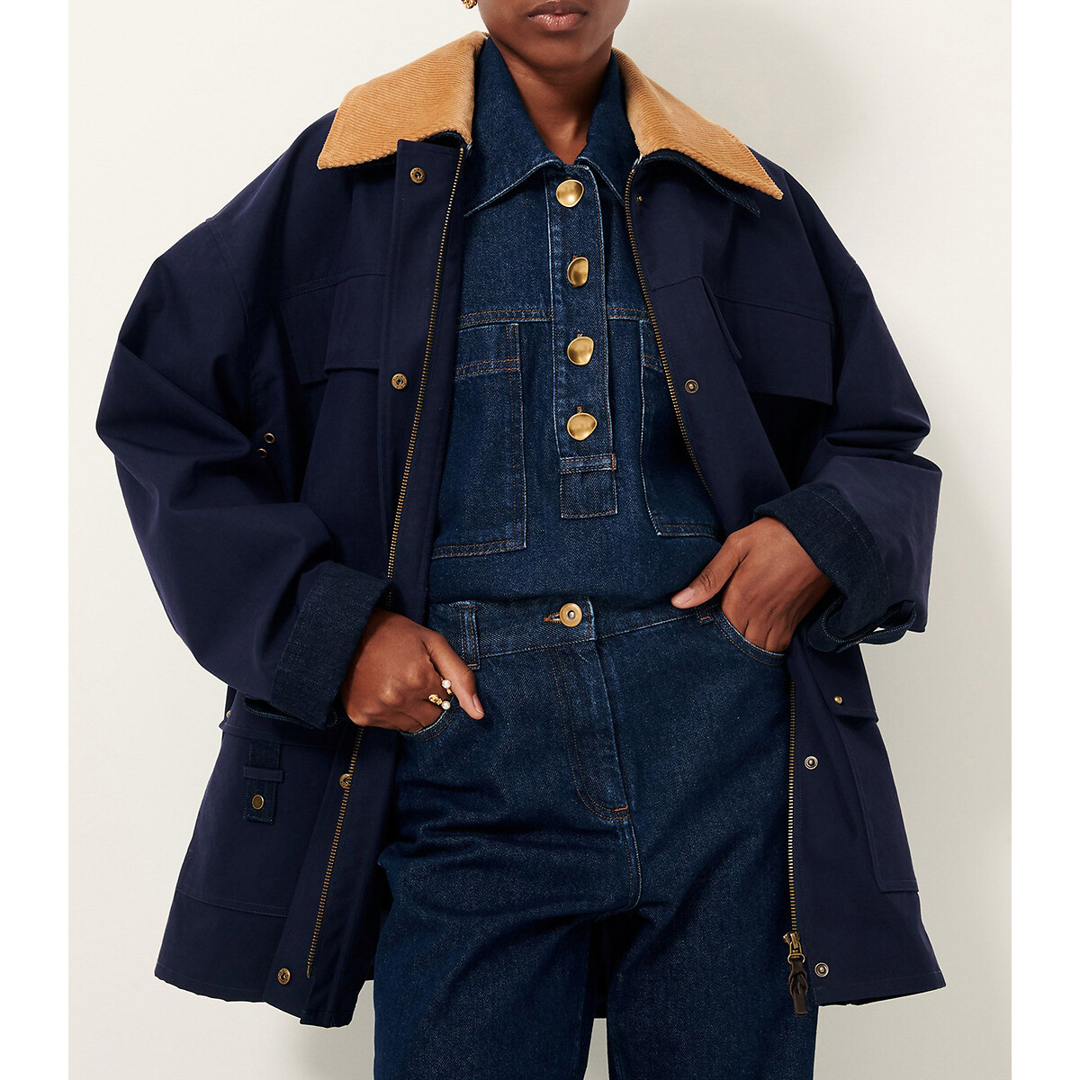 Veste style utilitaire, HUGUES bleu encre, SESSUN