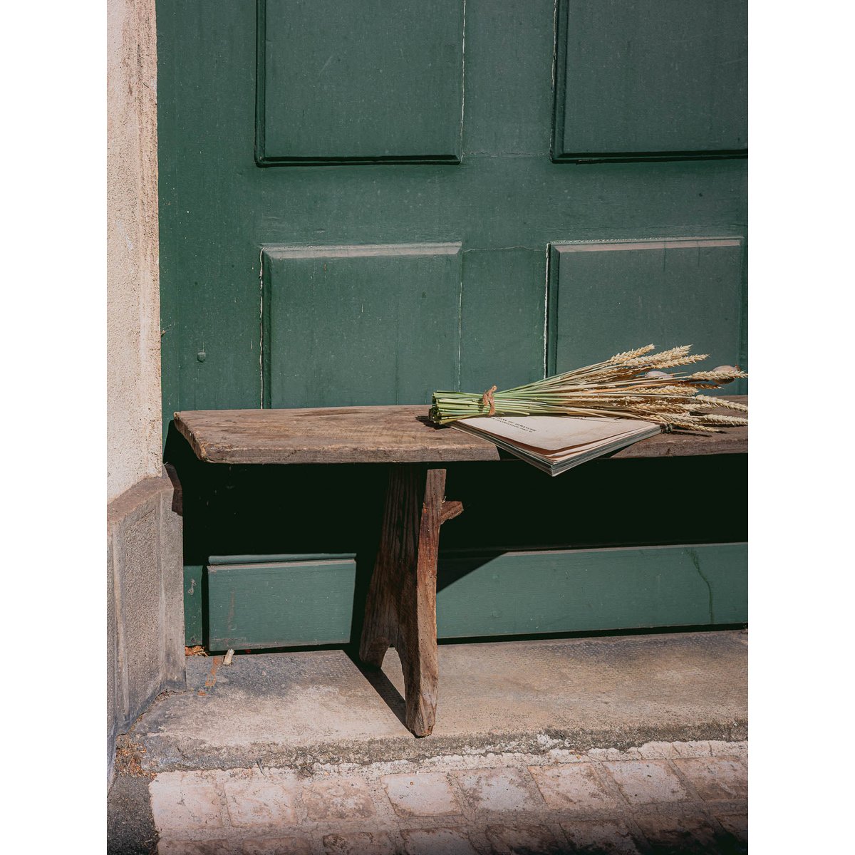 Grand banc de ferme Antoine N°506 - Bon état bois clair, DEBONGOUT
