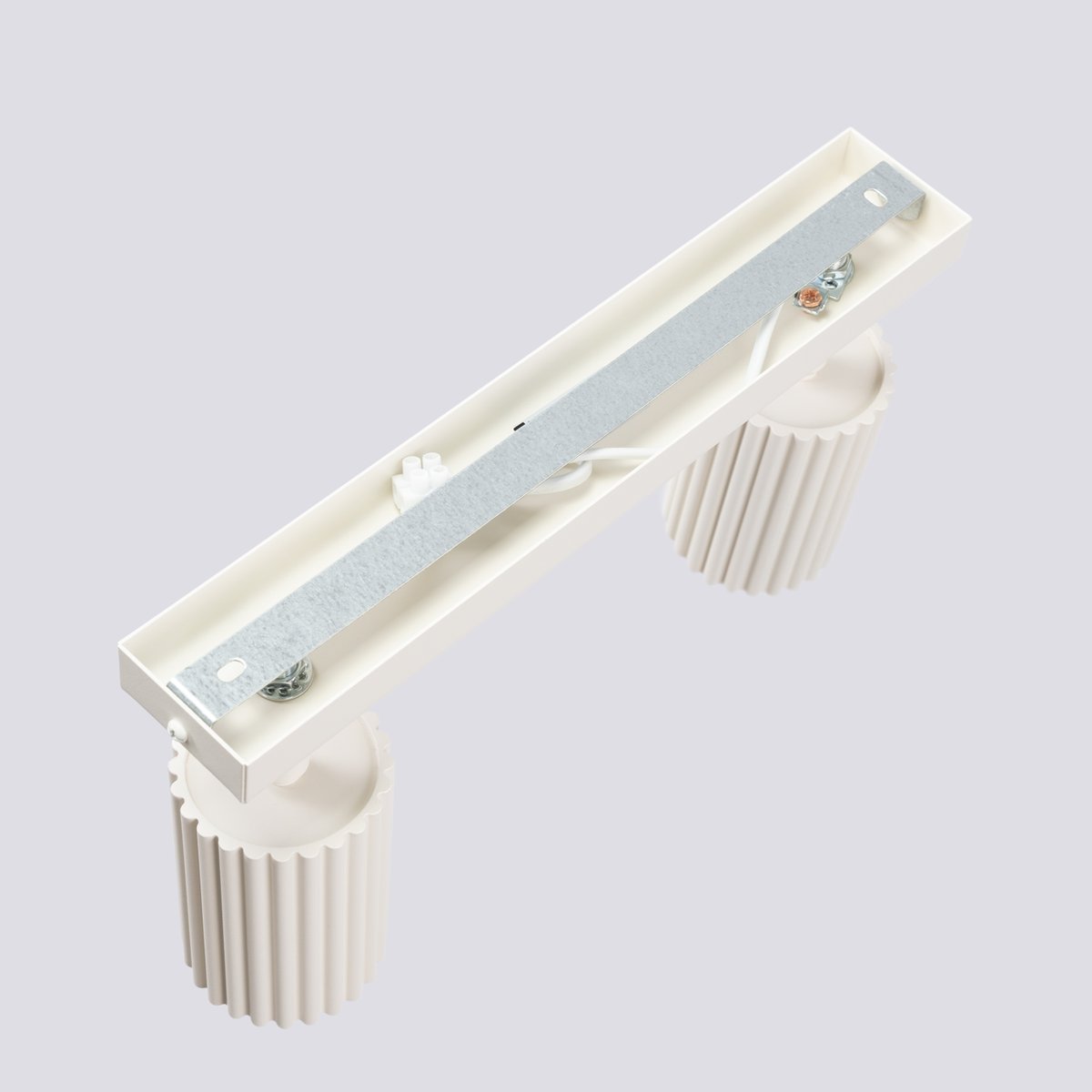 Plafonnier Aluminium Beige GU10 2 Karbon beige, EDEN