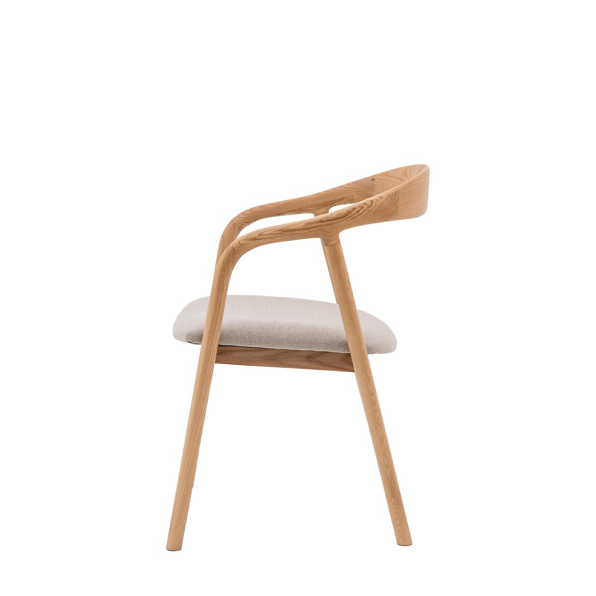 Set of 2 Aviero Ash Wood Dining Chairs oak, ÉDITÉ