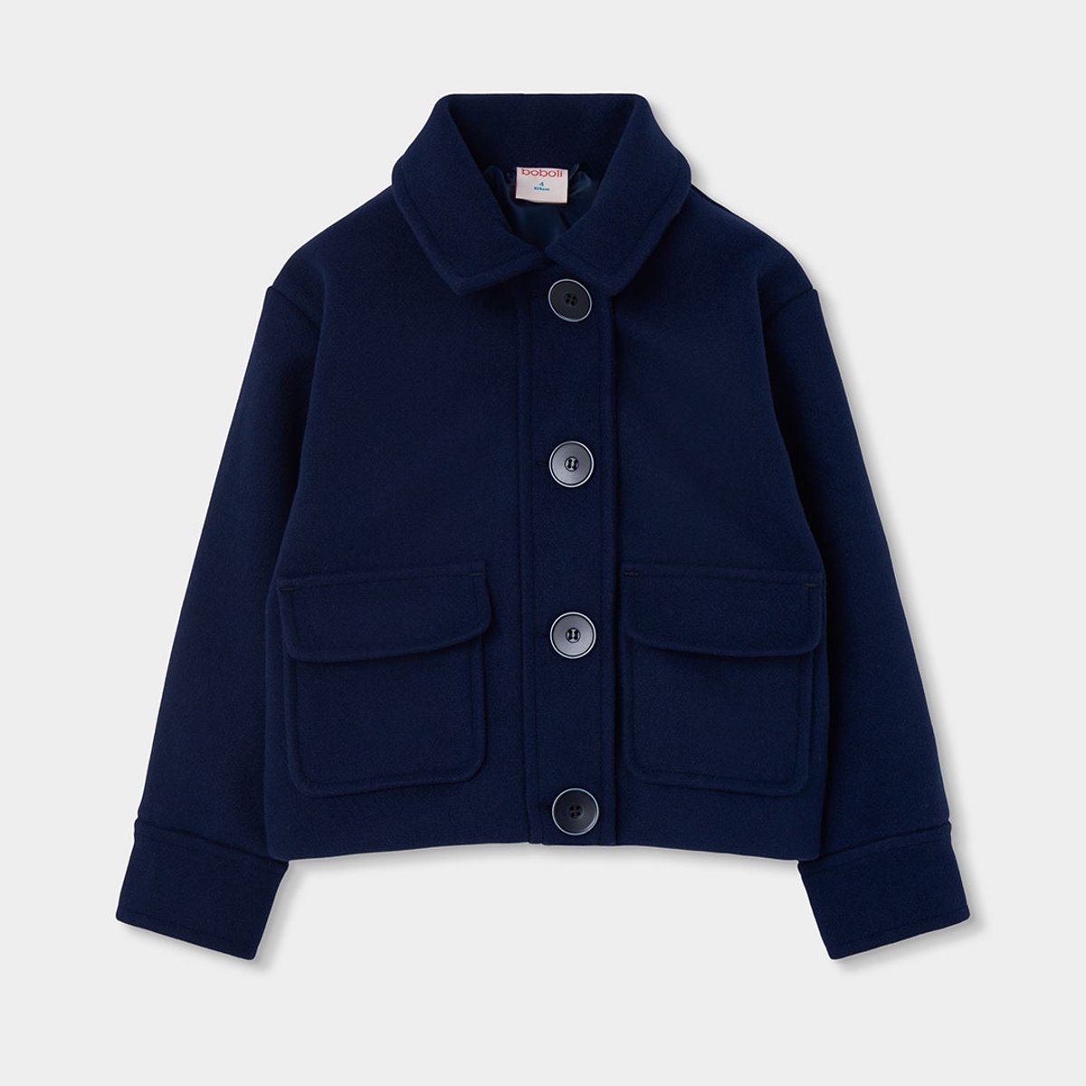 Veste fille avec boutons bleu, BOBOLI