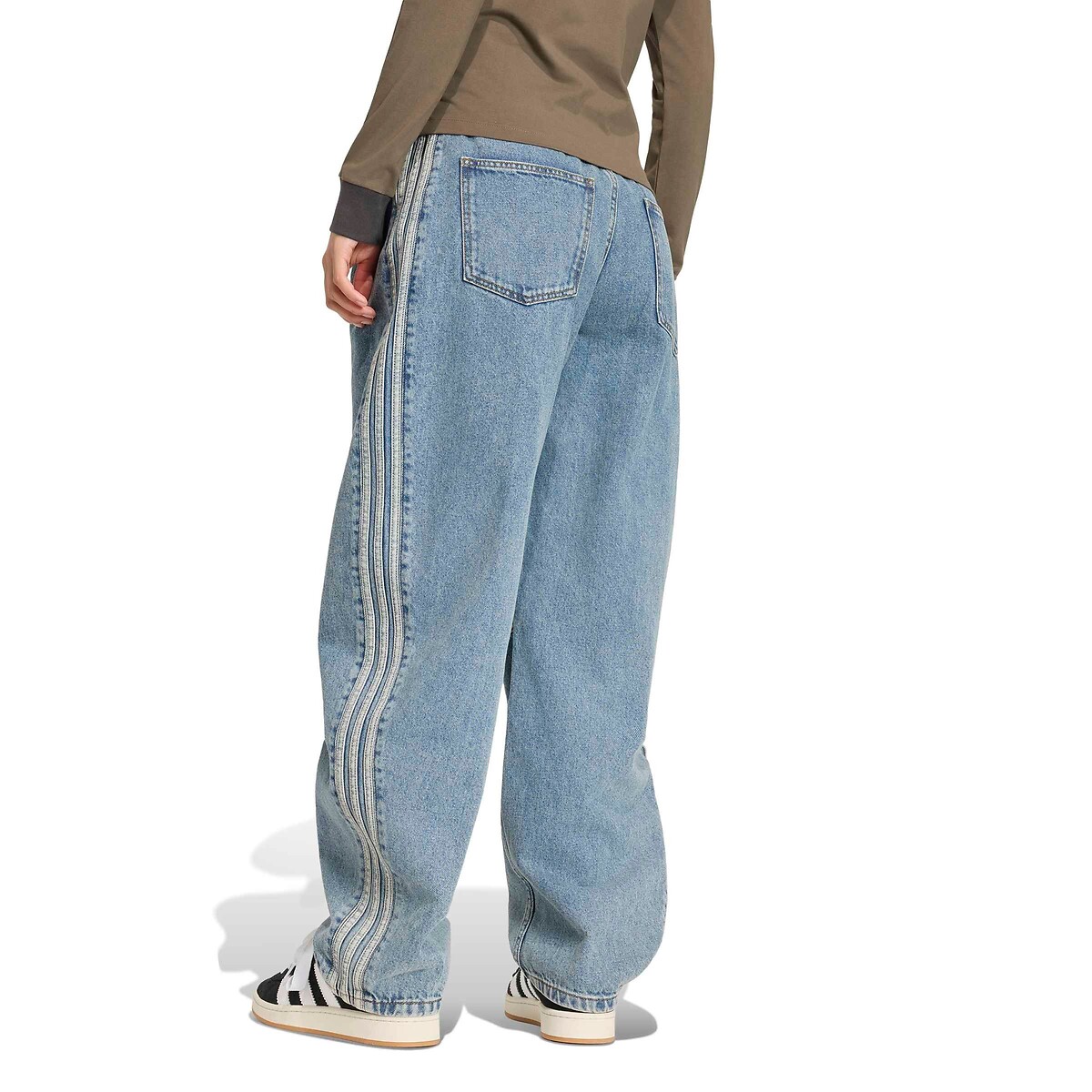 Jean barrel taille haute denim bleu, adidas Originals