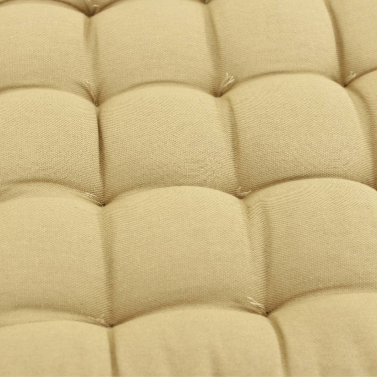 Lot de 4 galettes de chaise en coton à motifs jaune, ORNAMI