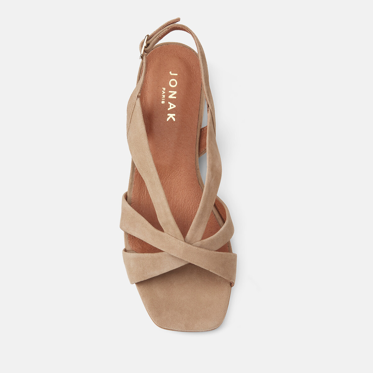 Sandalen van suède leer Alphonse camel, JONAK
