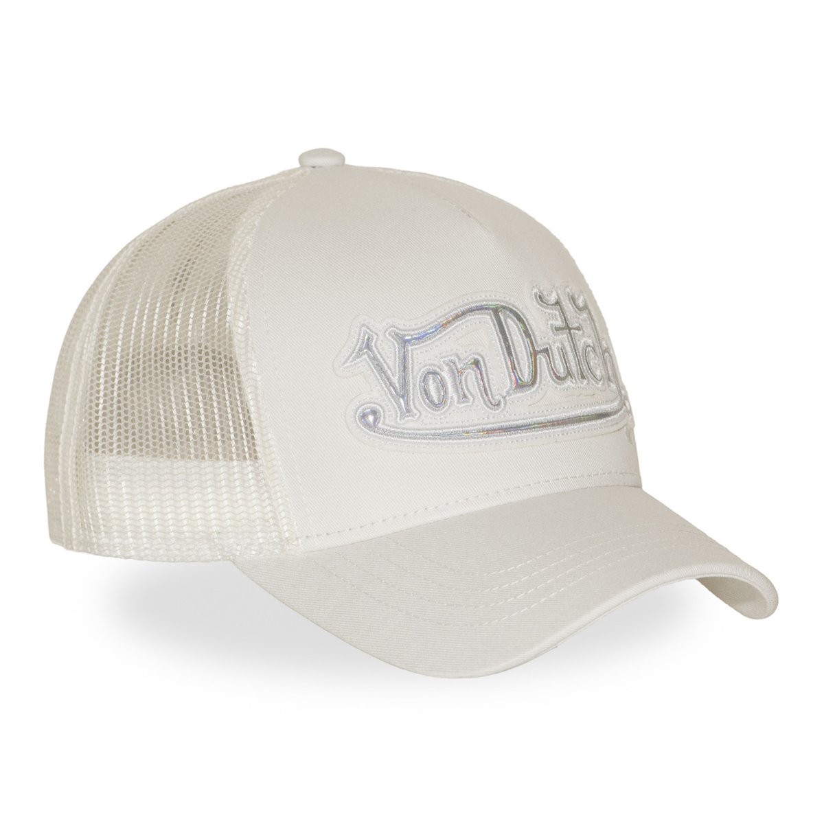 Casquette trucker Rainbow blanc cassé, VON DUTCH