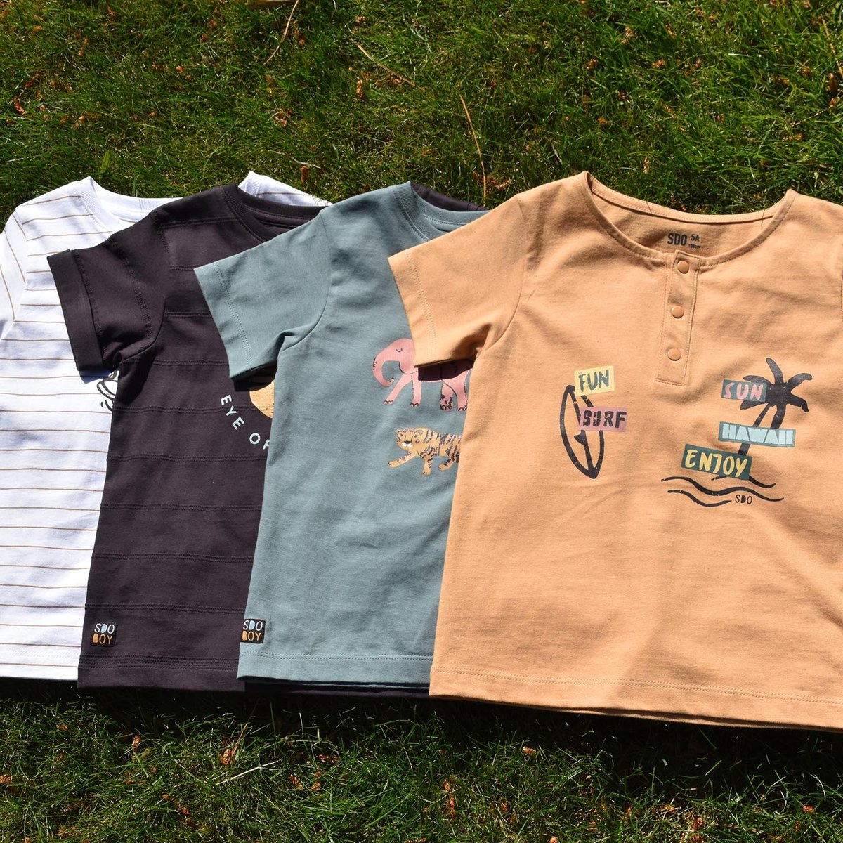 T-shirt manches courtes rico beige, SUCRE D'ORGE