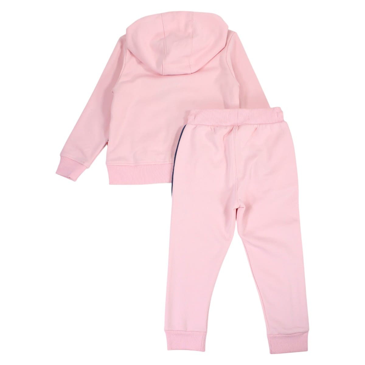 Ensemble veste zippée à capuche et pantalon de jogging à bandes rose pâle, LEE COOPER