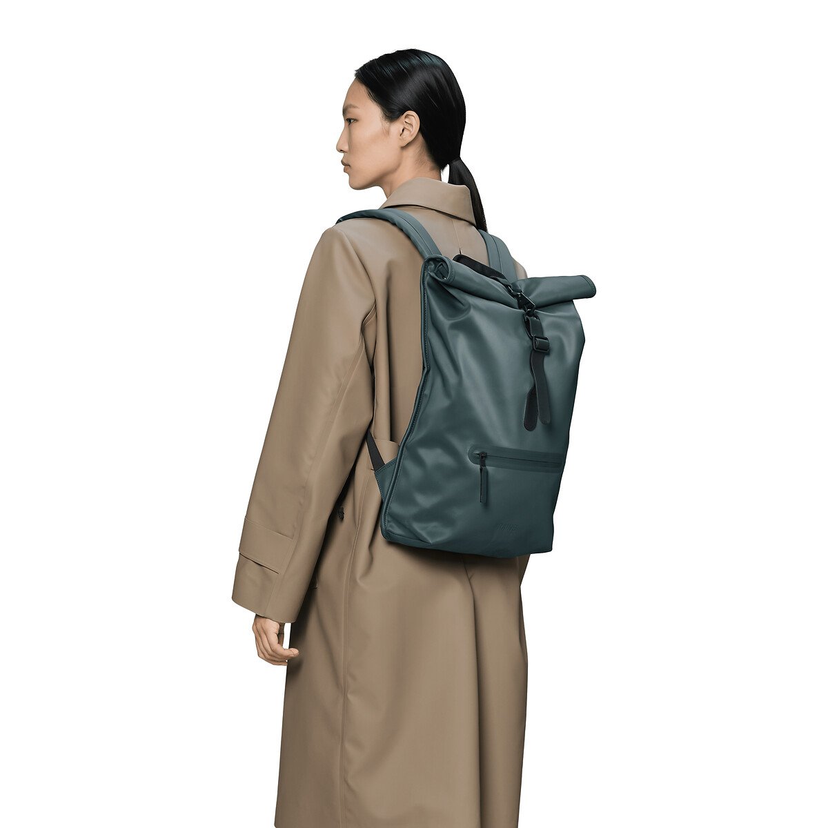Sac à dos, ROLLTOP RUCKSACK vert canard, RAINS