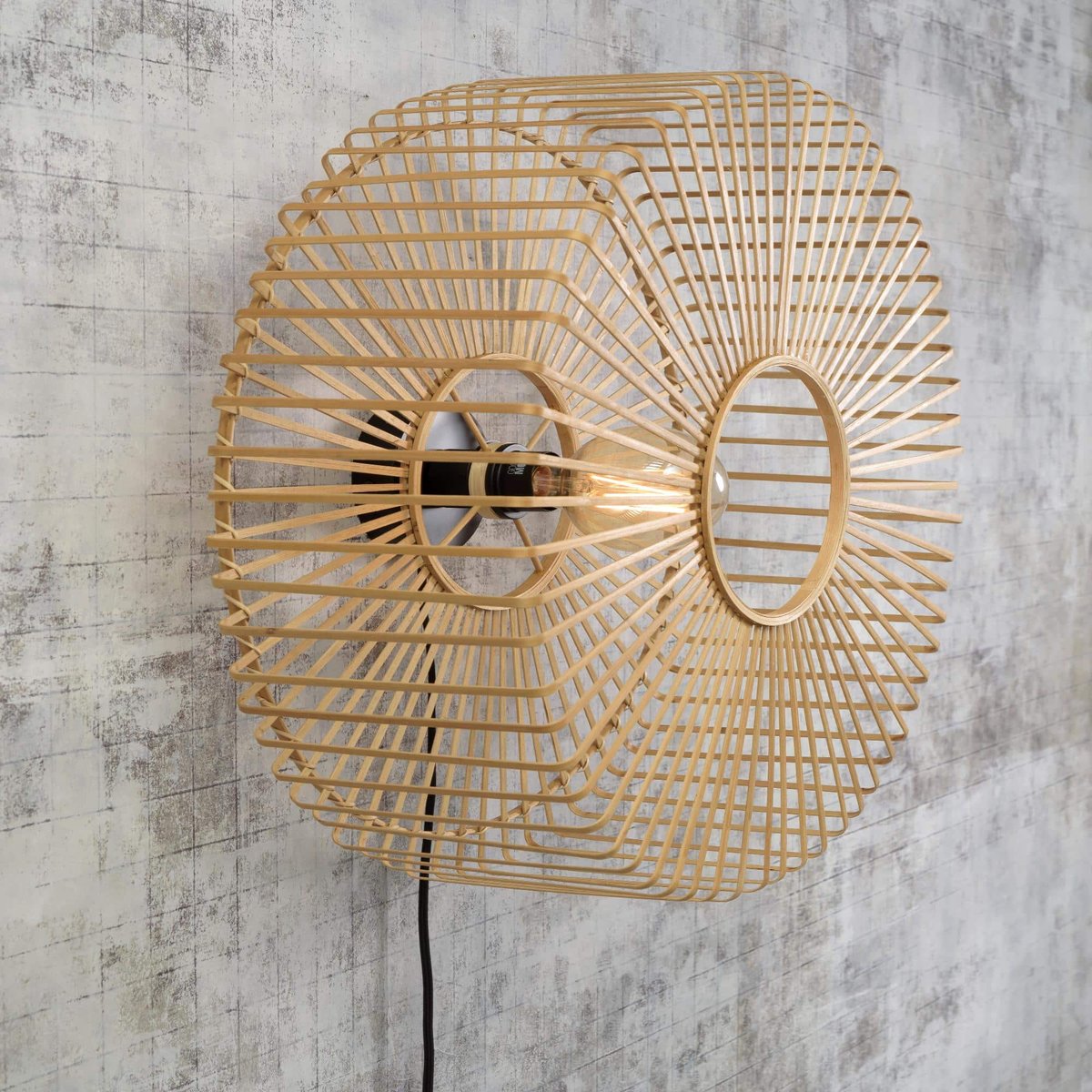 Lampe Murale Bambou BROMO naturel, GOOD & MOJO
