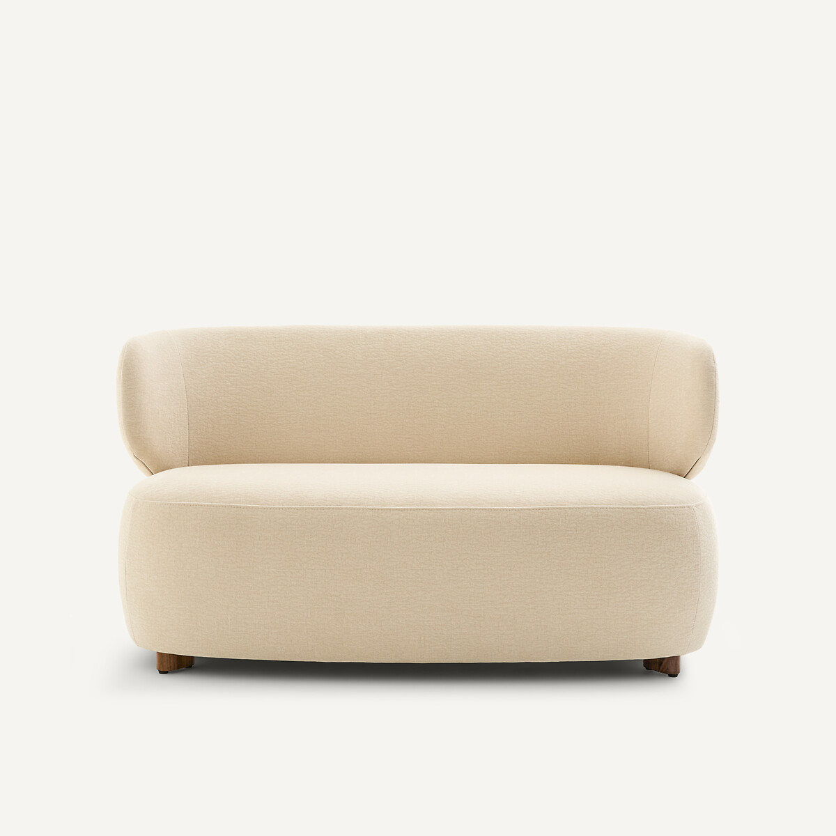 Panca in velluto goffrato, MODALIE, design Emmanuel Gallina ecru , EMMANUEL GALLINA X AM.PM