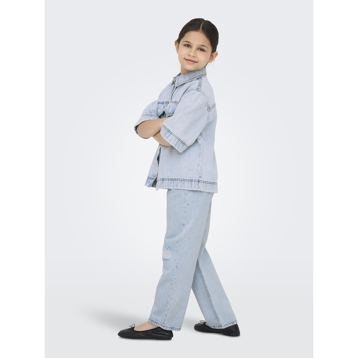 Chemise En Denim light blue denim, KIDS ONLY