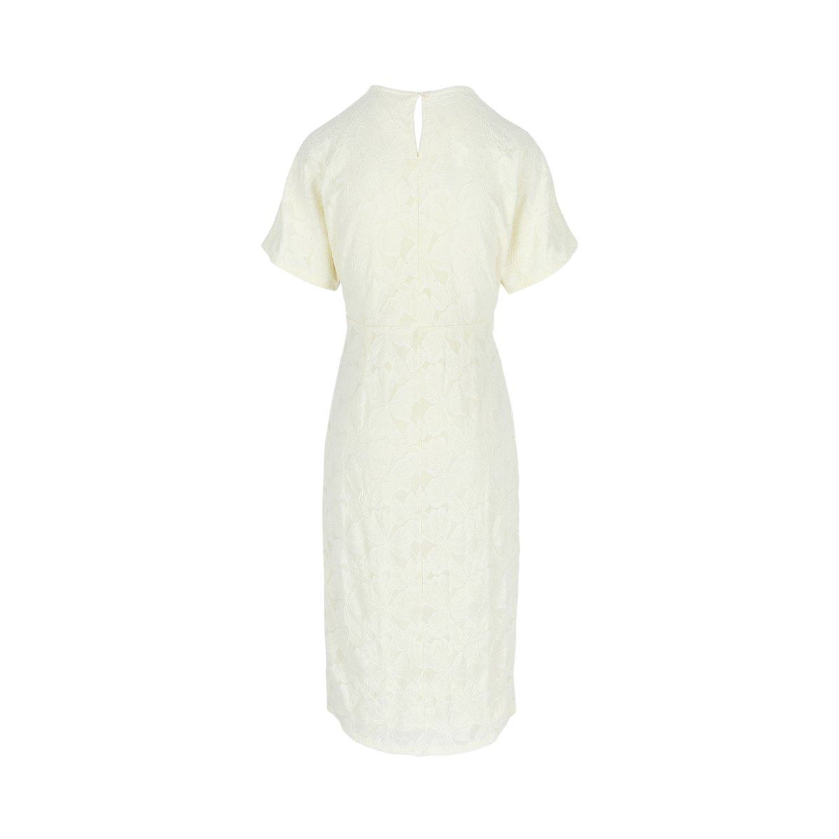 Robe midi texturée ecru peach, LOLALIZA