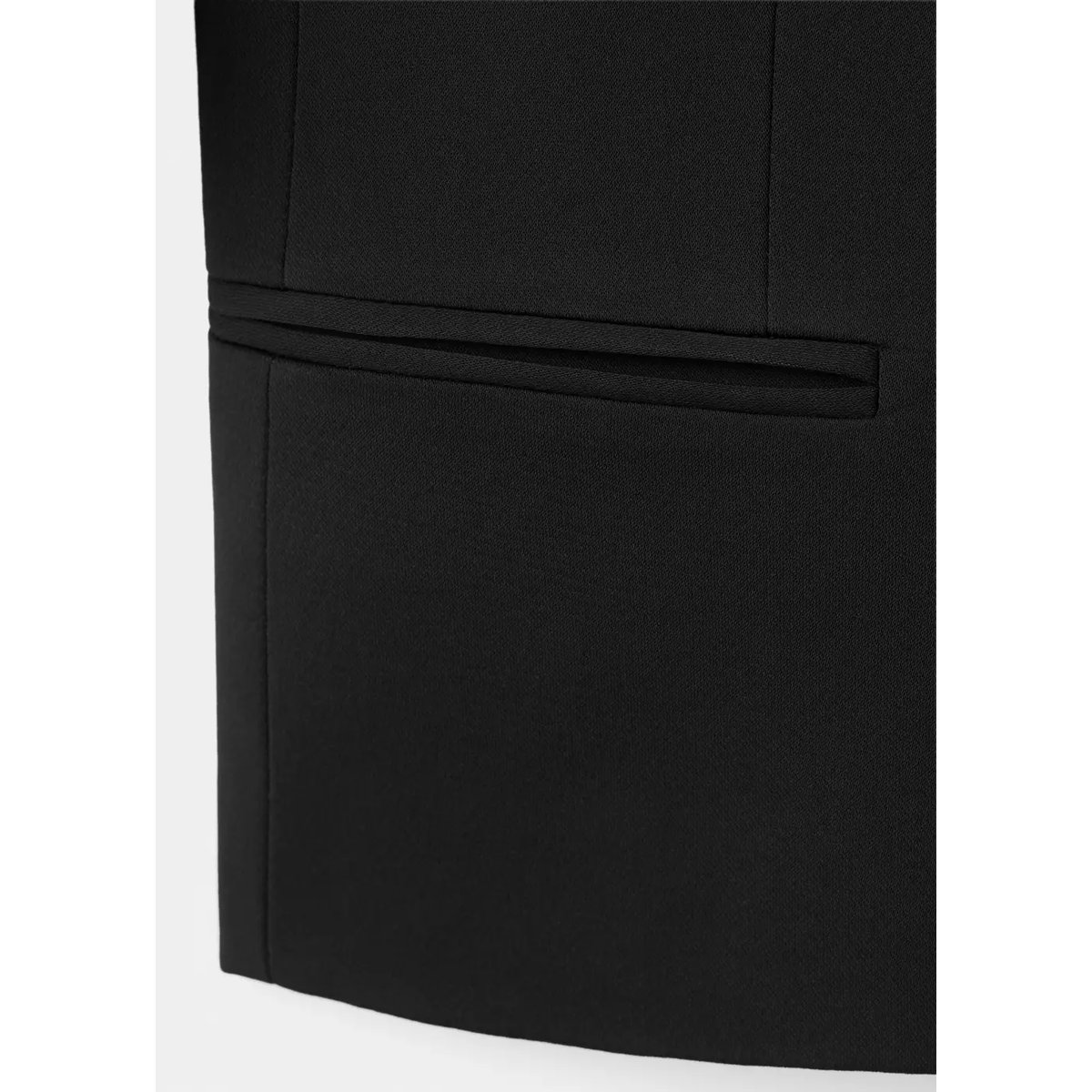 Veste crop croisée noir, MANGO