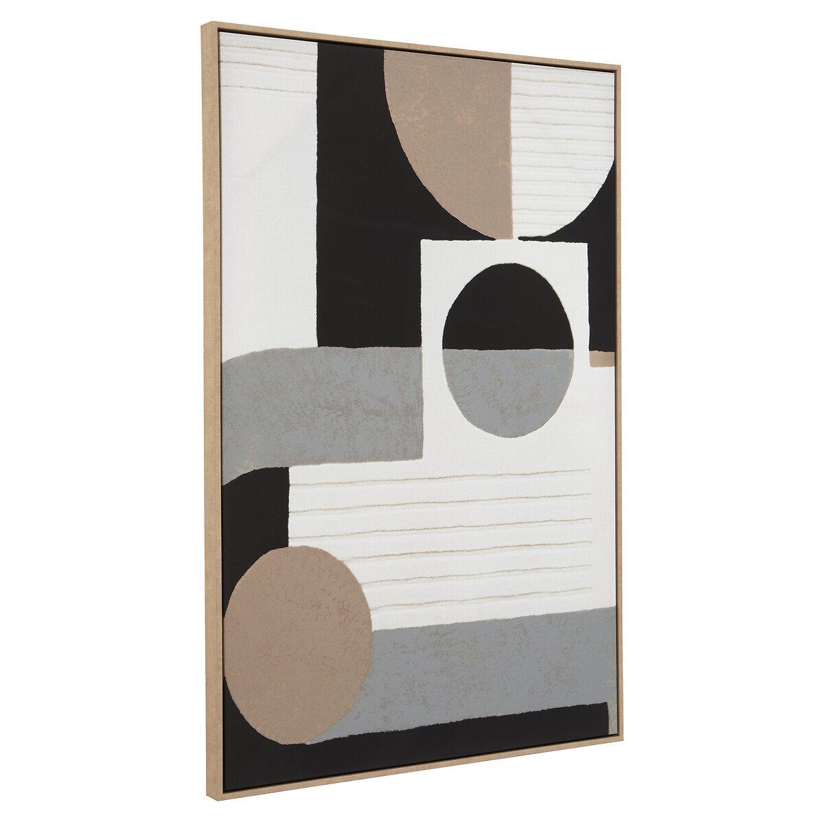 123 x 83cm Monochrome Abstract Wall Art gold-coloured, FIFTY FIVE SOUTH