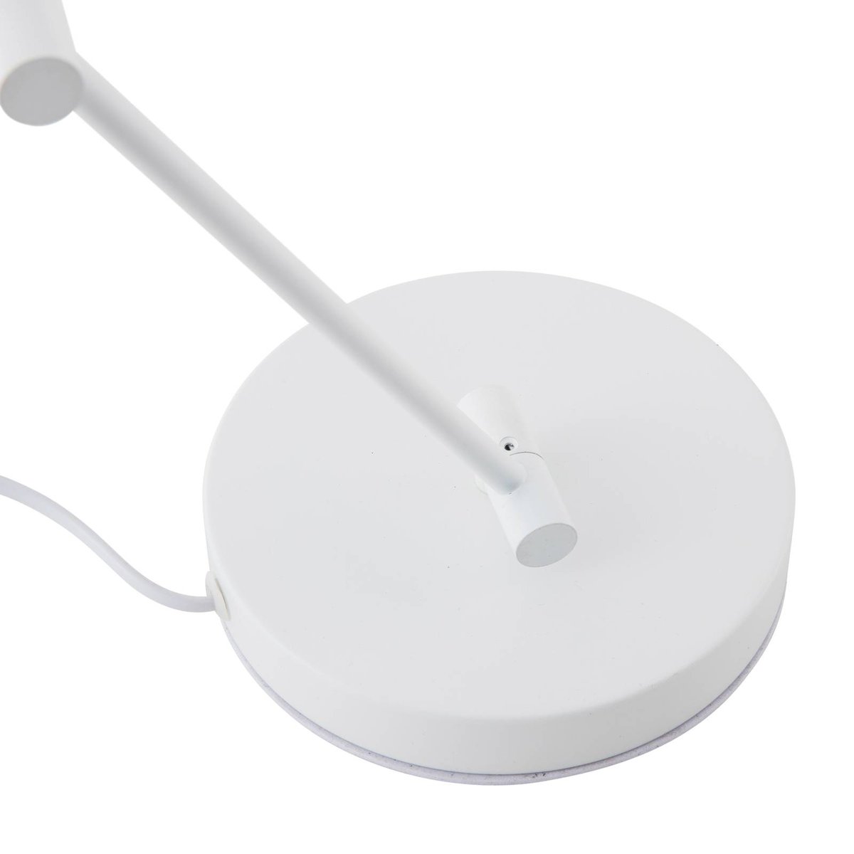 Lampe à poser en métal moderne, Jyla blanc mat, LINDBY