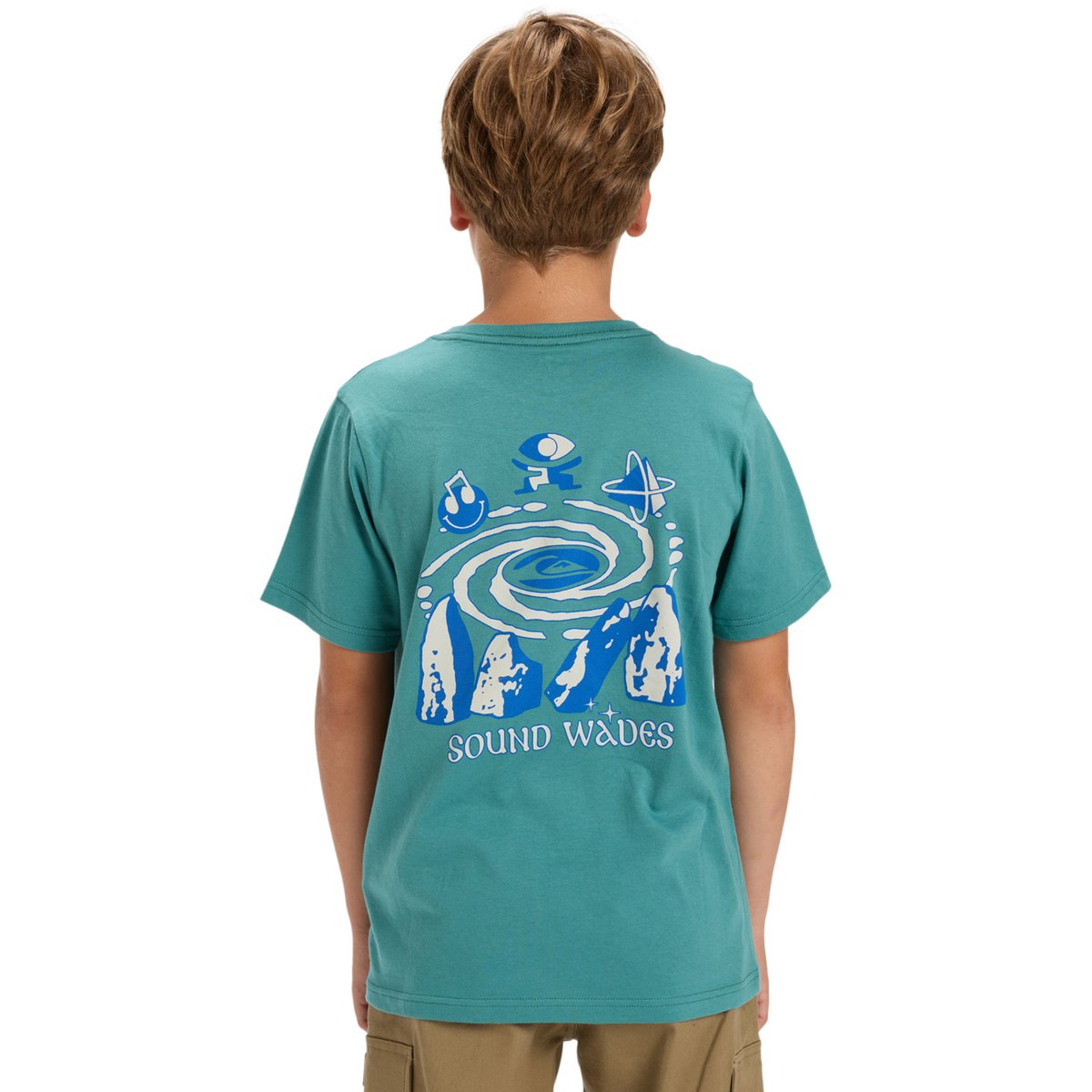 T-shirt à manches courtes EVO WAVES FESTIVAL vert deep sea, QUIKSILVER