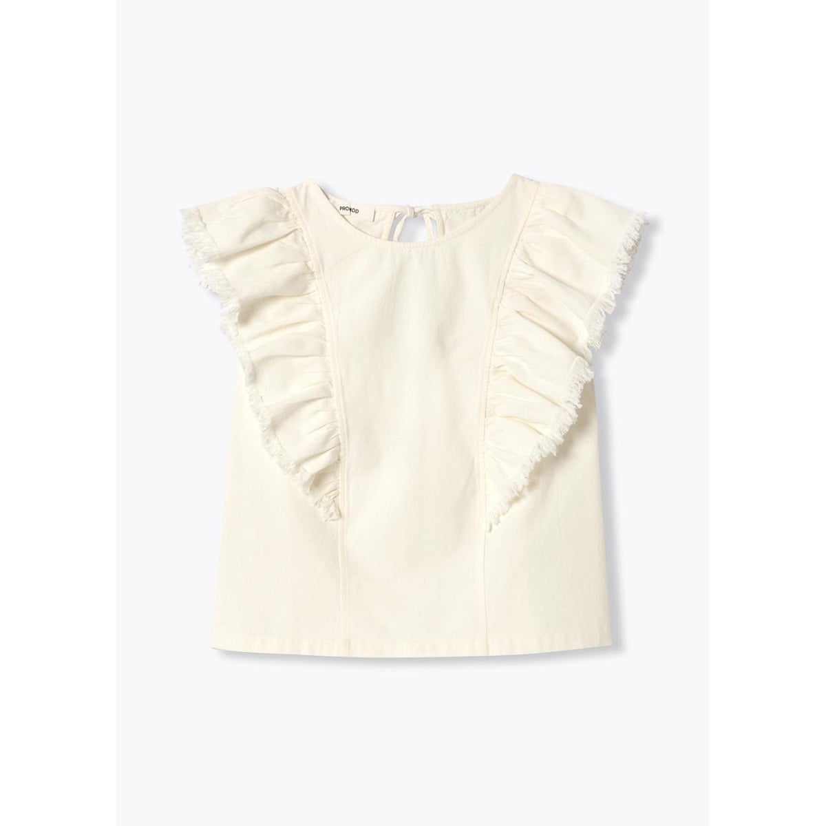 Blouse à manches papillon blanc, PROMOD