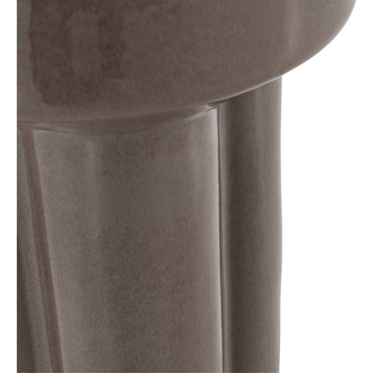 Tabouret en céramique sculptural brun, RECOLLECTION