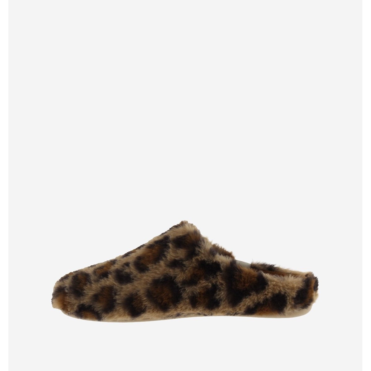 Norte Animal Print Faux Fur Lined Slippers leopard print, VICTORIA