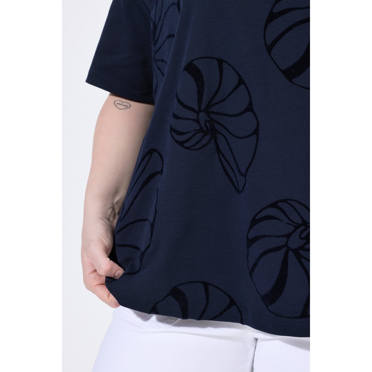 T-shirt marine, ULLA POPKEN