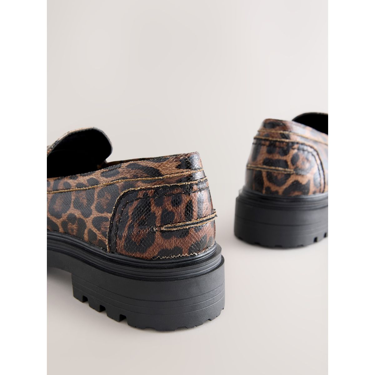 Mocassins à semelle épaisse forever comfort® léopard, NEXT