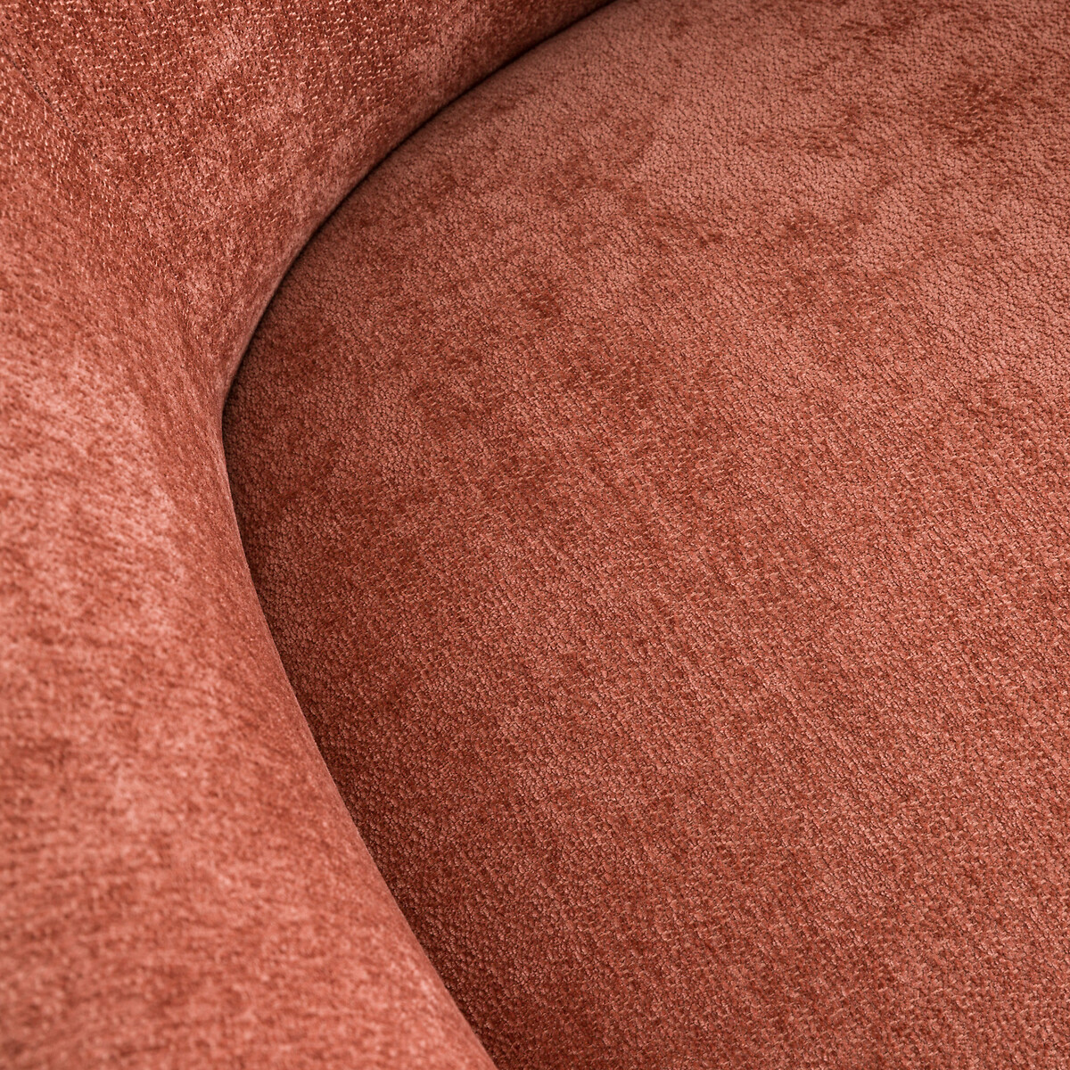 Sillón de chenilla fina, LANDINE terracota, LA REDOUTE INTERIEURS