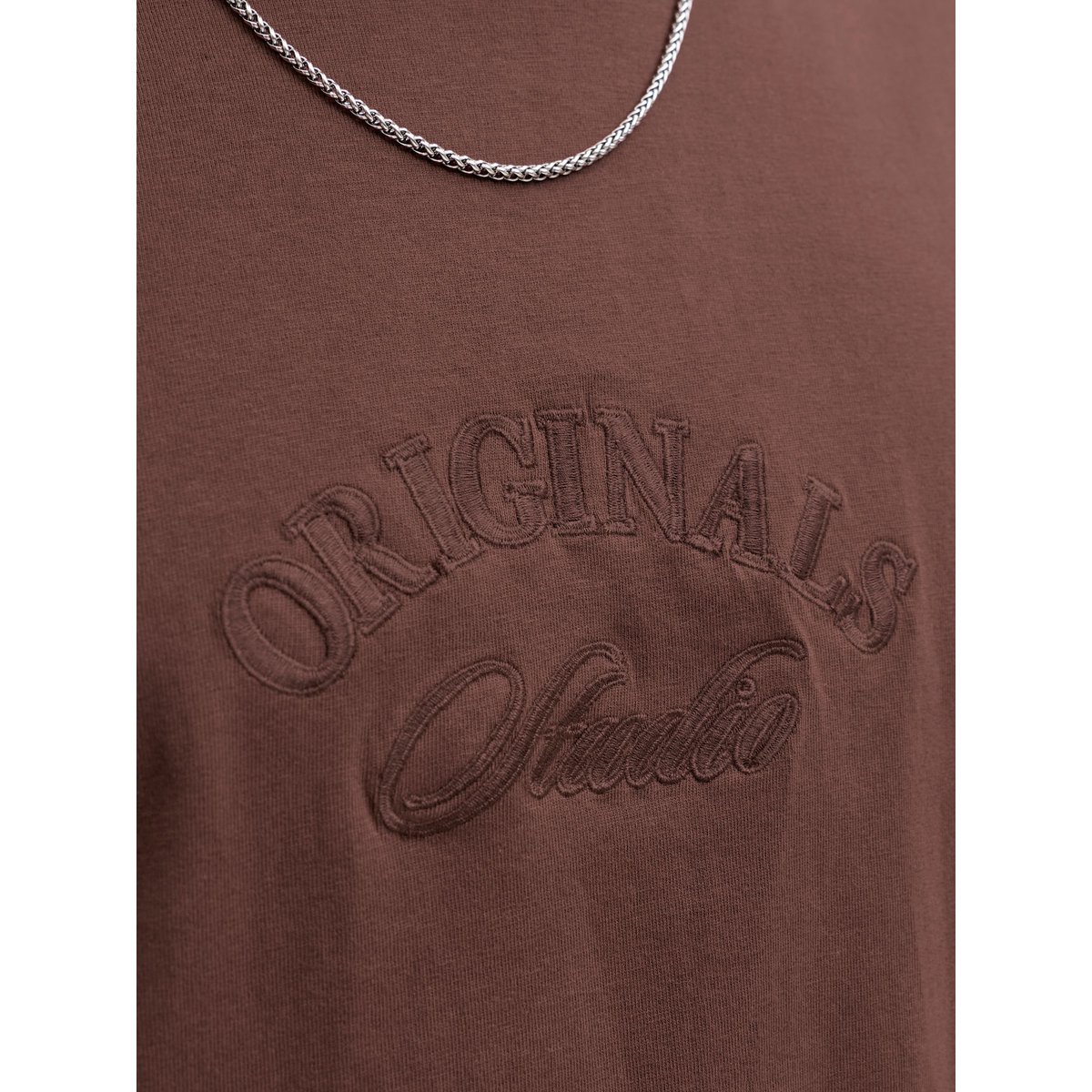 T-Shirt deep mahogany, JACK & JONES