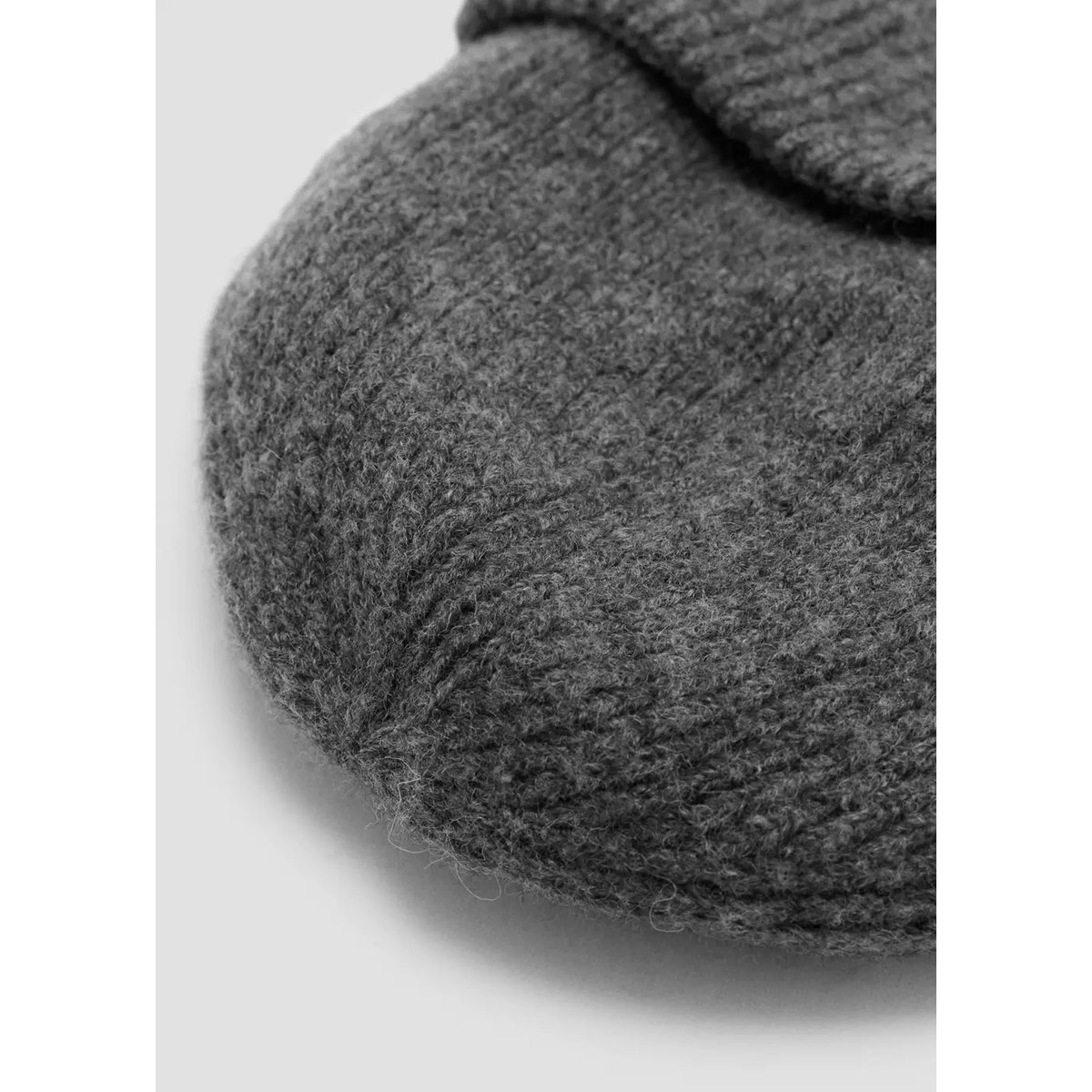 Bonnet maille côtelée gris, MANGO KIDS