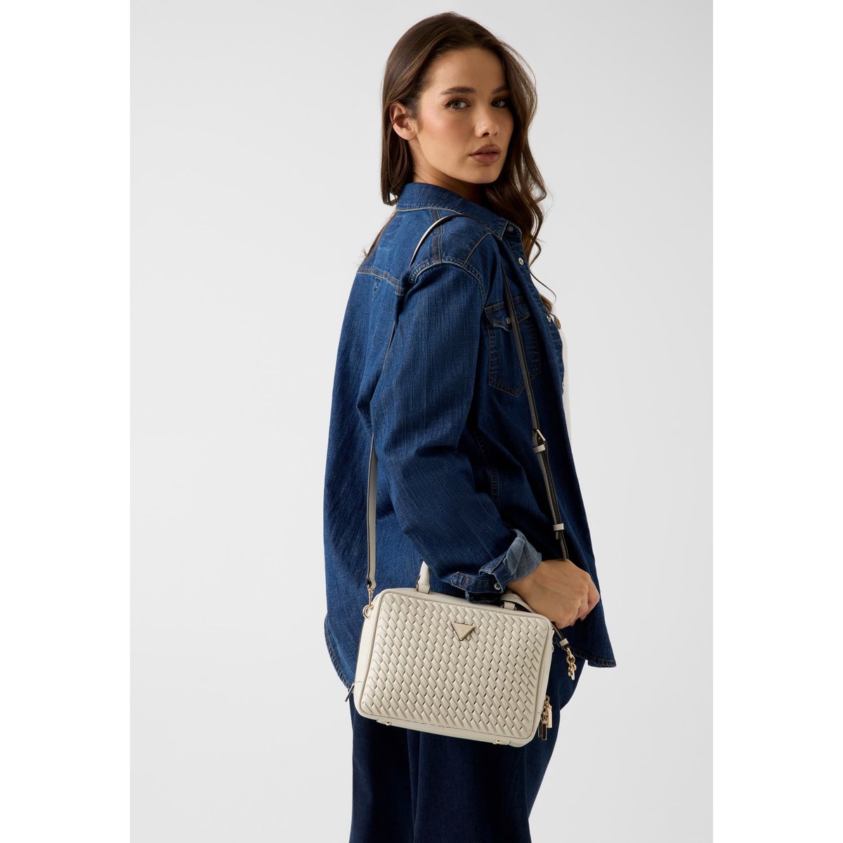 Sac Besace Kora blanc, GUESS