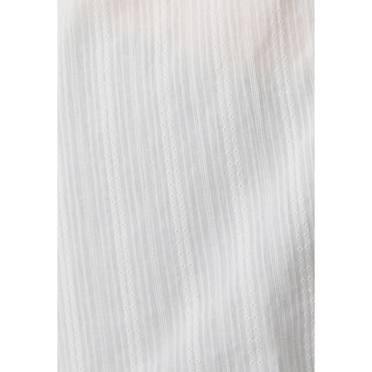 Chemisier jacquard reliéfé blanc cassé, DAMART