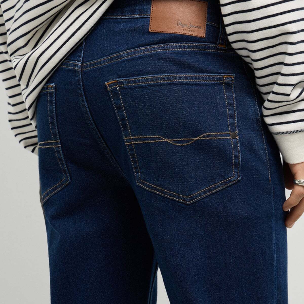 Hatch - Jean Coupe Slim, Taille Normale noire enzyme, PEPE JEANS