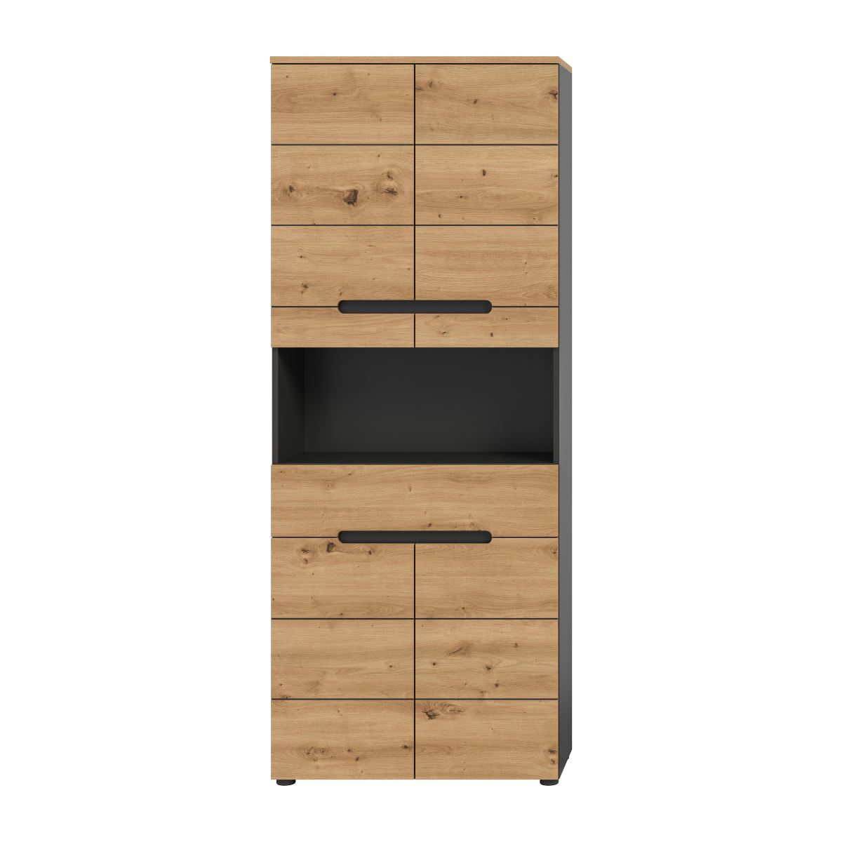 Double colonne de salle de bain 4 portes ENO bois clair, CALICOSY
