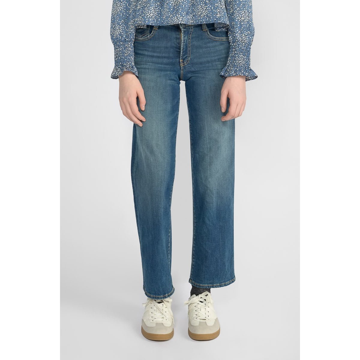 Jeans droite pulp slim, longueur 34 blue, LE TEMPS DES CERISES