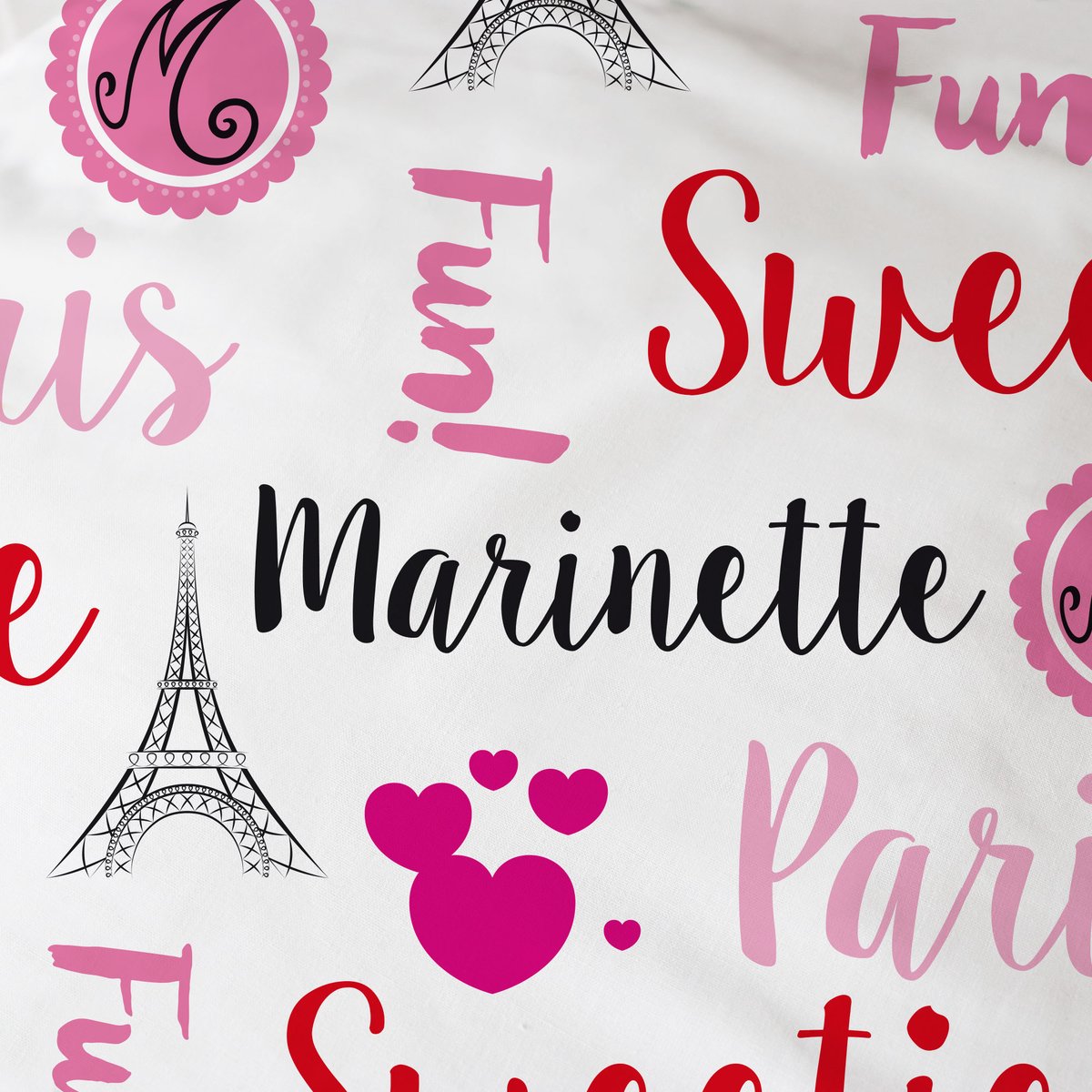 Drap-housse imprimé 100% coton, Ladybug HÉROÏNE rouge, MIRACULOUS
