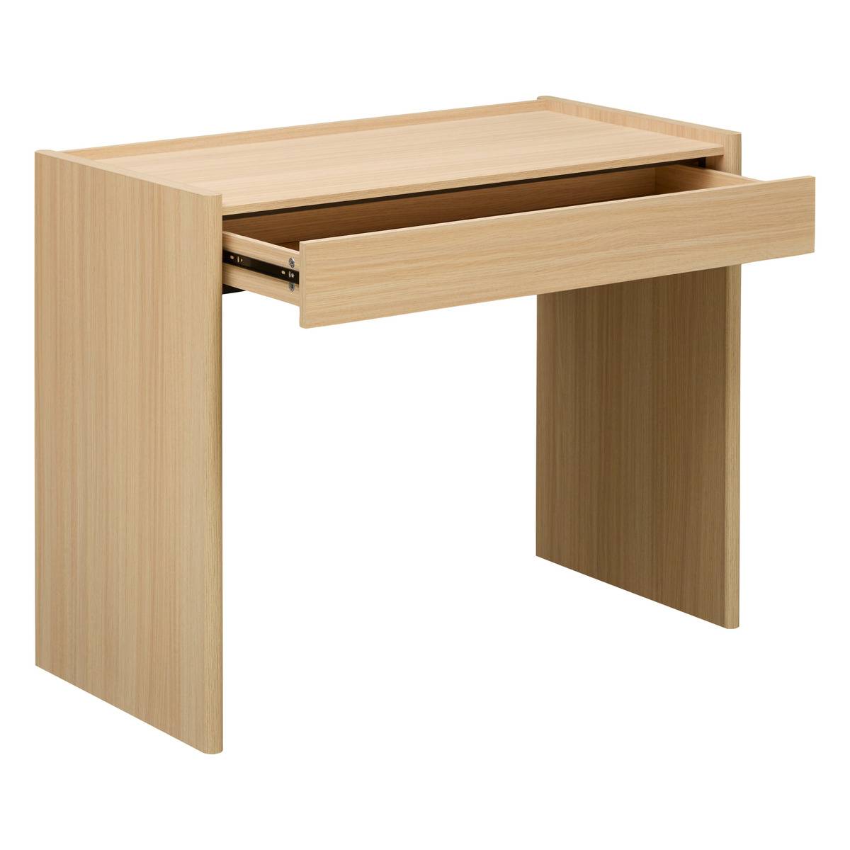 Bureau rectangulaire avec tiroir JOHN beige, ATMOSPHERA