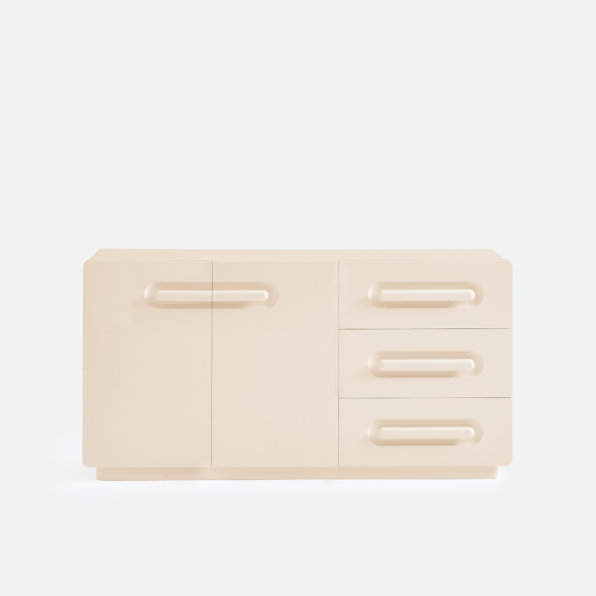 Buffet laqué, 2 portes, 3 tiroirs, NEWCOOL ivoire, LA REDOUTE INTERIEURS