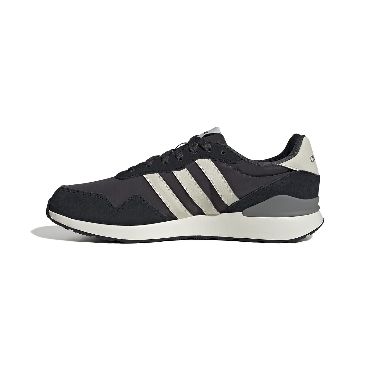 Sneaker aus Leder RUN 60s 4.0 schwarz/grau/weiss, ADIDAS SPORTSWEAR