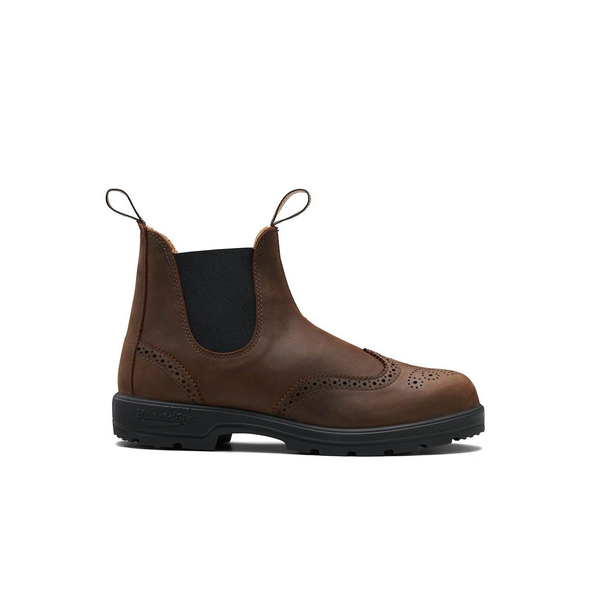 2445 Brogue Chelsea Boots in Leather brown, BLUNDSTONE