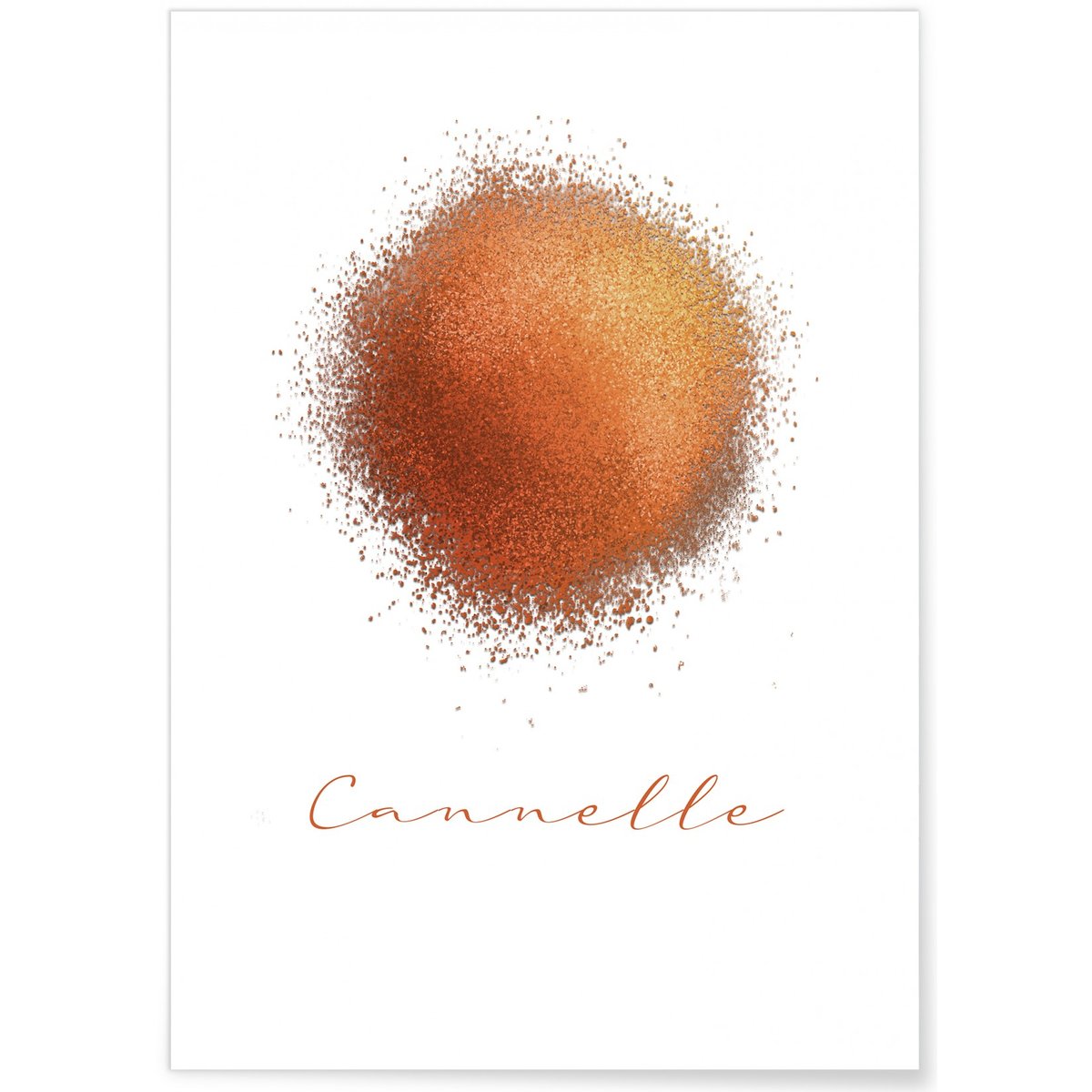 Affiche Cannelle blanc, L'AFFICHERIE