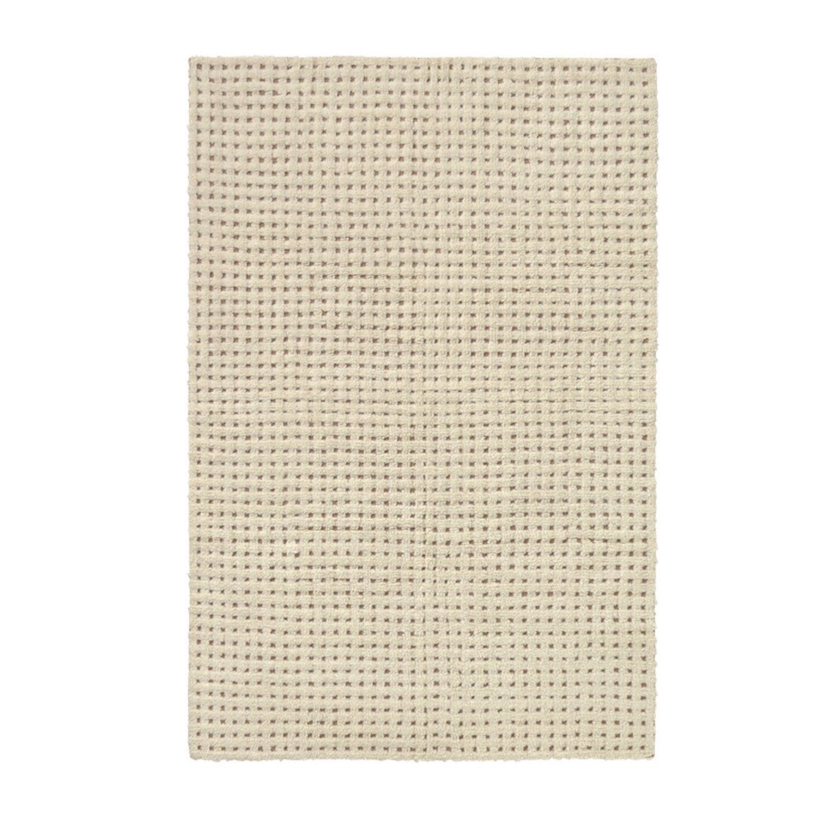 Tapis en laine rectangulaire basique UNEXPECTED toile de lin, naturelle, LORENA CANALS