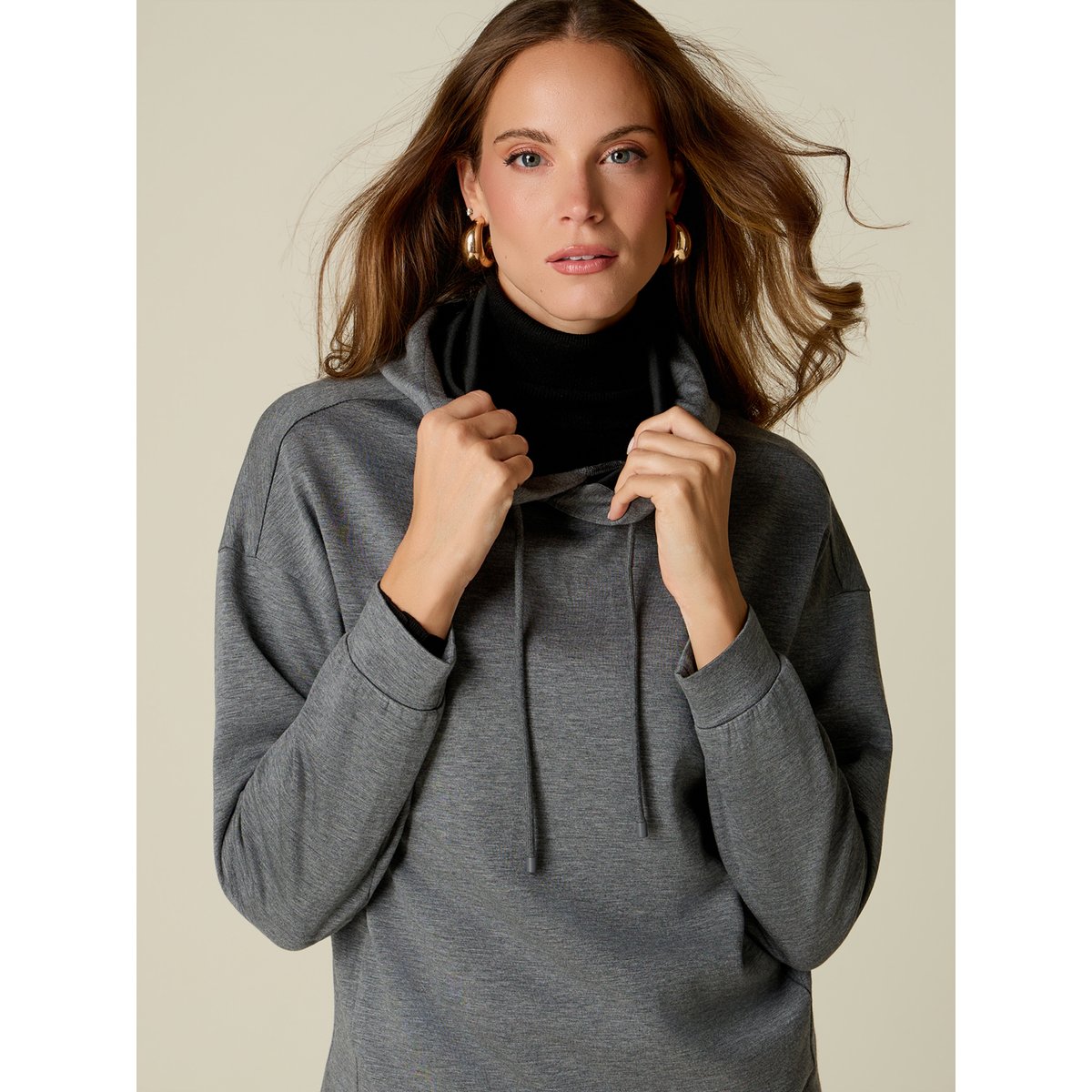 Sweat toucher doux gris, OLTRE