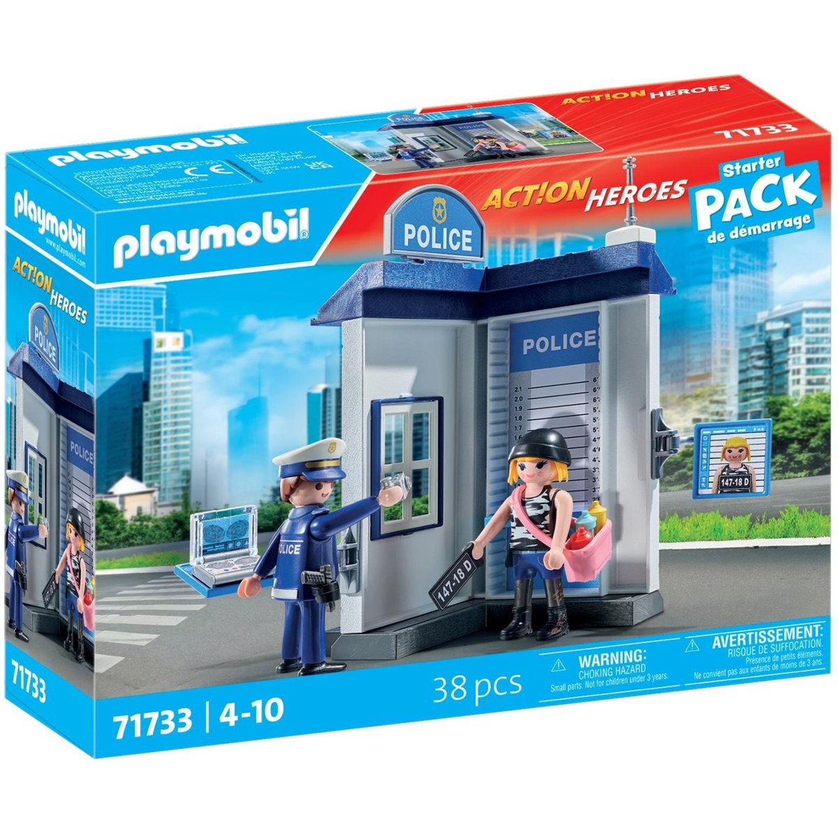 Salle d'interrogatoire police, relevé d'empreintes salle d'interrogatoire police, relevé d'empreintes, PLAYMOBIL